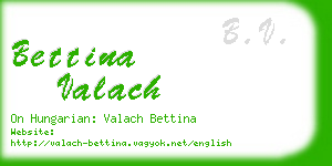 bettina valach business card